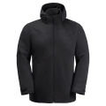 Jack Wolfskin Winterjacke Taubenberg 3in1 (wasser- und winddicht, Fleece-Innenjacke) schwarz Herren